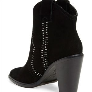New Joie Monte Blk Suede Booties Sz 6.5